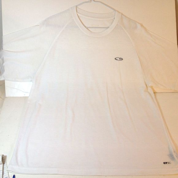 Champion Men's Duo Dry T-Shirt Size Medium Cut Big White Athletic - Picture 3 of 11